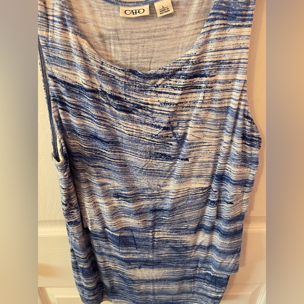 CATO Abstract Ruffle Tank - Picture 12 of 14